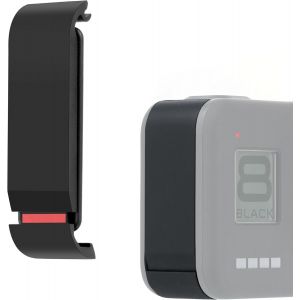 10M Aluminum Battery Cover Replacement Waterproof Battery Cover with Side Door for GoPro Hero 8 Action Camera (Black) - Neuf