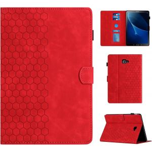 Coque Pour Samsung Galaxy Tab A 10.1 2016 &Eacute;tui De Protection Case Tablefba-Tte Housse Avec Porte-Pencil Et R&eacute;veil/Veille Auto Pour Samsung Galaxy Tab A6 10.1 Inch Sm-T580/T585, Rouge - Neuf