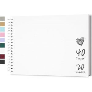 Album De Scrapbooking 28 X 20,5 Cm Avec Papier Kraft &Agrave; Couverture Rigide,Album Photo De 20 Feuilles,Album M&eacute;moire Pour Famille,Mariage.[P41] - Neuf