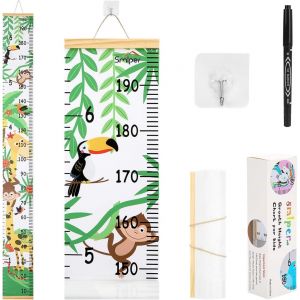 Eryi-Bébé Toise Murale À Suspendre Règle Pour Enfants, Toile Hauteur Règle De Mesure Pour Décoration De Salle De Chambre D'enfant, 200cm X 20cm - Neuf