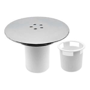 Couvercle de siphon de douche,couvercle de trou de bouchon de douche 90mm / 115mm trou de remplacement de drain de bouchon chrom&eacute; Fini8700521949773 - Neuf