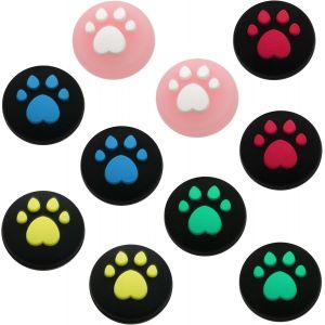 Grip Joystick,10 pcs Joysticks Remplacement en Silicone Accessoires de Contr&ocirc;leur Protection Switch Joystick Thumb Grip Thumbstick Cap Cover Game Controllers - Neuf