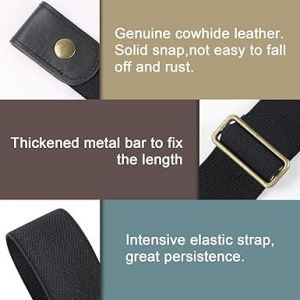 Aucune Boucle Ne Montrent Pas De Ceinture Pour Homme Boucle De Libre Stretch Ceinture Invisible Ceinture Pour Jeans Pantalons 1.38 Pouces De Large - Neuf