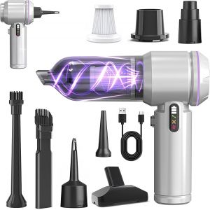 Aspirateur &Agrave; Main 19000Pa Aspirateur Sans Fil A Main 4 En 1 Mini Aspirateur Voiture 3 Vitesses Avec Moteur Sans Brosse Avec 6 Accessoires Pour Voiture Animaux Maison Car - Neuf