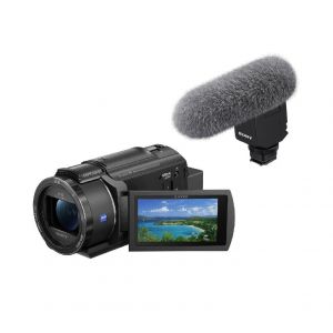 Sony FDR-AX43A Cam&eacute;scope Noir + Microphone Shotgun Sony ECM-B1M - Neuf