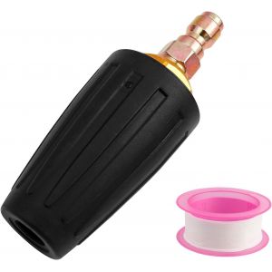 MEVRONISSHOP-Buse Rotative Turbo, Buse Rotative pour Nettoyeur Haute Pression, 4,0 GPM 4000 PSI 250 BAR, 1/4"" Quick Connect Raccord Rapide, Buse de Nettoyeur Haute Pression, avec Ruban &Eacute;tanch&eacute;it&eacute;, 36 - Neuf