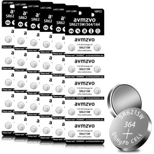 SR621SW Lot de 60 Piles Bouton pour Montre SR621SW 364 LR621 1,5 V - Neuf