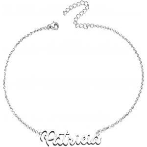 Eryi-Bracelet Pour Femme Avec Prénom En Acier Inoxydable - Pendentif Prénom Personnalisé Argenté Pour Femme - Cadeaux Personnalisés Pour Femme, Mère, Fille, Meilleure Amie - Neuf