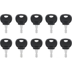 ChenQuanSarl-Lot De 10 Clés D'Allumage De Rechange Pour Tracteur, Chariot, Chargeur, Rouleau, Dozer - Neuf