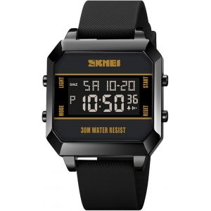 Montre Num&eacute;rique De Sport Pour Homme &Eacute;tanche Avec Alarme/Compte &Agrave; Rebours/Double Heure/Chronom&egrave;tre/12/24 H Avec R&eacute;tro&eacute;clairage Led.[J331] - Neuf