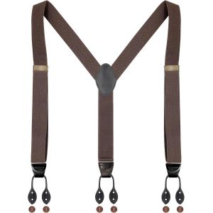 Kalanka-Bretelles À Boutons Pour Homme - Extra Solides - 3,5 Cm De Large - Avec 6 Boutons - Taille Unique - Neuf