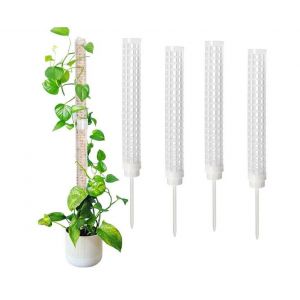 Lot de 4 tiges de mousse de coco pour plantes grimpantes &iquest; Supports pour jardinage int&eacute;rieur et ext&eacute;rieur - Neuf