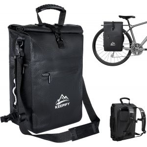 Subzonal-Sacoche V&eacute;lo 3en1, 25l Sac &Agrave; Dos &Eacute;tanche Avec Compartiment Ordinateur - Convient Pour Sacoche V&eacute;lo Porte Bagages Arri&egrave;re&sac Sport&sac &Agrave; Bandouli&egrave;re - Neuf