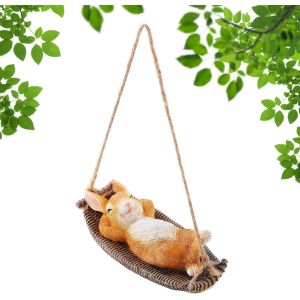 Mevronisshop-Hamac Grenouille - D&eacute;coration Cr&eacute;ative - En R&eacute;sine - &Agrave; Suspendre - Pour Jardin, Terrasse, Pelouse, Maison, Cour - Style 2 - Neuf