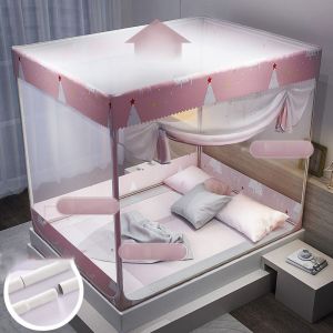 Hjlian Rideaux A Baldaquin De Lit Rideaux De Lit A Ombrage Physique Integres Avec Support Moustiquaire Pour Siege De Lit Dream Forest Fil Top Lit De 1,8 M - Neuf