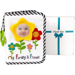 Yemaesre-Album Photo De Bébé, Livre De Mémoire De Bébé Pour 18 Images, Livre En Tissu Photo Doux Avec Miroir D'assurance Bébé Tournesol, Ensemble Cadeau Pour Les Tout - Petits Nouveau ¿ Nés - Neuf