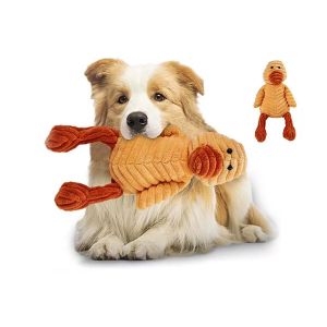 Jouet &Agrave; M&acirc;cher Pour Chien Avec Couineur, En Peluche Douce, Pour Chiot - Lapin, Cochon, Canard - Rose Rouge, Rose, Jaune - Neuf