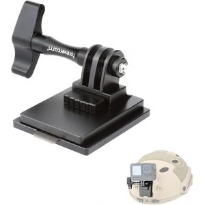 Accessoires de casque tactique, support avant en aluminium, rotation &agrave; 180 &deg;, adaptateur de base fixe pour casque militaire compatible avec cam&eacute;ra Gopro AKASO Insta360 DJI - Neuf