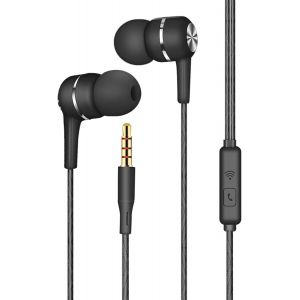 KALANKA-&Eacute;couteurs Filaire,&Eacute;couteurs Intra-Auriculaires,avec Microphone et Controle Volume,Jack 3.5mm Universel,Ergonomique oreillette Filaire st&eacute;r&eacute;o,pour iPhone,Smartphones Android,MP3 etc.(Noir) - Neuf