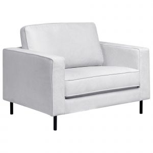 Fauteuil Savalen Tissu Gris Clair - Neuf