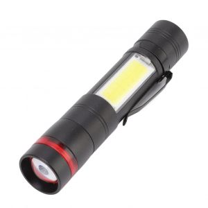 Hjlian Lampe De Poche Led Multifonction, Zoom Telescopique, Rechargeable, Etanche, Mini Lampe De Poche Pour Eclairage Exterieur - Neuf