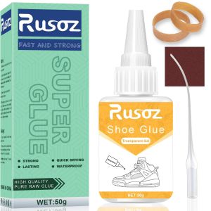 CHECARZHN--NO1-Colle Chaussures Transparent 50G Colle Semelle Chaussure Imperméable Colle Pour Chaussure Professionnelle Colle Cordonnier Pour Chaussures De Sport Chaussures En Cuir Et Autres Chaussu - Neuf