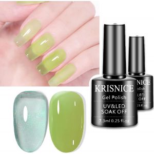 Nude Vernis À Ongles Gel Vert Clair Bleu Clair Naturel Translucide Vernis À Ongles Gel À Séchage Uv Pour Nail Art, Manucure Et Pédicure À La Maison(Kcs2-019) - Neuf