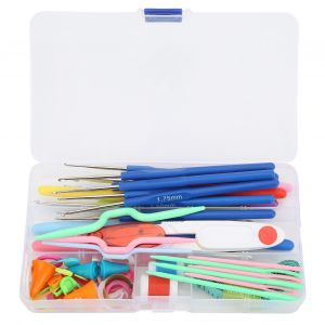 Kit de crochet portable pour couture, tricot, pull, chale, aiguille a crocheter, outils de tricot - Neuf