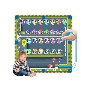 Tableau Magn&eacute;tique Montessori Bois Labyrinthe Alphabet &Eacute;ducatif - Th&egrave;me Avions - Jeu d'Apprentissage Lettres pour Enfants 3-5 ans - Neuf