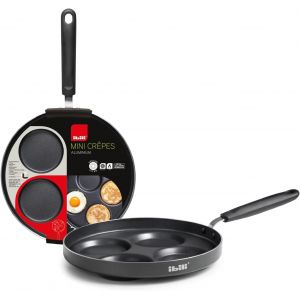 Subzonal-Cr&ecirc;pi&egrave;re Pour 4 Mini-Cr&ecirc;pes Indubasic, 26 Cm, Aluminium, Antiadh&eacute;sif, Compatible Avec L&iquest;Induction - Neuf