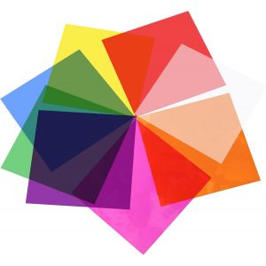 Mevronisshop-Cellophane Color&eacute;e, 120 Feuilles Papier Vitrail, 8 Couleurs, Papier Transparent Emballage, 7.5x7.5 Pouces, Pour No&euml;l, Saint-Valentin, Diy Crafts, Emballage Bonbon - Neuf