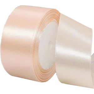 Ruban De Satin Double Face En Poudre De Champagne De 40 Mm Pour Emballage Cadeau De Noël, Emballage Cadeau, Bouquets, Gâteaux, Décoration De Mariage - Neuf
