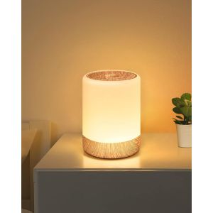Lampe De Chevet De Table Tactile Dimmable, Avec 256 Couleurs Rvb Changement De Couleur Chaud Led Veilleuse Enfant, 2200mah Usb Rechargeable À Piles Fonction Mémoire Pour Chambre Salon - Neuf