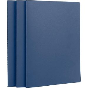 Patq-Cahier A4 Quadrillé - 3 Pcs Carnet De Notes Bleu Royal - 21x29.2cm Bloc Note A4-100g/M² Papier Carnet Carreaux 5mm - 40 Feuilles/80 Pages Cahier De Voyage Notebook Dessin - Neuf