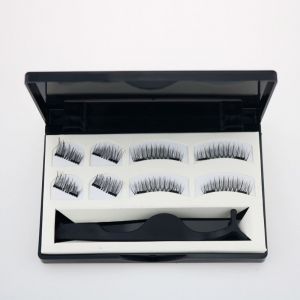 (8 Pièces) Faux Cils Magnétiques, Effet Naturel 3d, Réutilisables, Sans Colle, Faits À La Main, Ultra Fins, Avec Pince À Épiler - Neuf