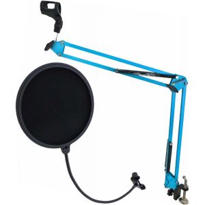ChenQuanSarl-Nb35 Bl Bleu Bras Articulé Pied De Micro Filtre + Protection Pop Pop Emh - Neuf