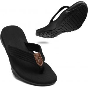 Fchhk-Tongs Hommes Souple Sandales De Sports Antidérapante Flip Flops Décontractée Chaussures De Plage Et Piscine - 45 - Neuf