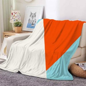 Couverture Abstraite D&eacute;grad&eacute;e, Impression 3d, Douce, En Flanelle, Pour Lit Et Canap&eacute;, 127 X 152 Cm - Neuf