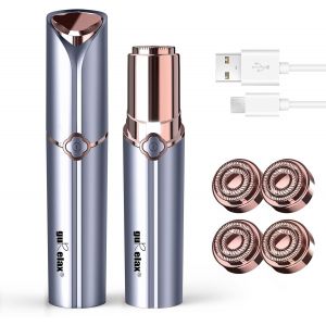 Epilateur Visage - Epilateur Electrique Femme Impeccable Pour Menton, L&egrave;vre Sup&eacute;rieure, Duvet De P&ecirc;che - Comprenant 4 X T&ecirc;tes De Rechange Rasoir Femme Visage - Neuf