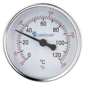 KAL-Thermomètre Chauffant 120 °C Doigt De Gant Eau Froide Thermomètre À Cadran Noir Thermomètre Chauffant Analogique Bimétallique 4672 - Neuf