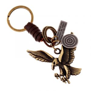 1pcs Cool Vintage Allié en Cuir Hibou Trousseau de Voiture porte-clés porte-Monnaie Sac Pendentif Cadeaux originales Party Favor - Neuf