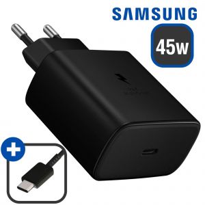 Chargeur Secteur Samsung Rapide 45W + Cordon USB-C Pour Tablette Galaxy Tab S8 S8+ S9 S9+ S10 S10+ Ultra FE FE+ Plus - Neuf