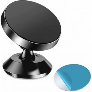 Support Mobile Voiture Magn&eacute;tique Pour Tableau De Bord, Universel Avec Rotation &Agrave; 360&deg; Pour Tous Smartphones (Iphone, Samsung, Huawei, Xiaomi, Oppo, Gps, Coyotte Etc...) Attache T&eacute;l&eacute;phone Aimant&eacute; - Neuf