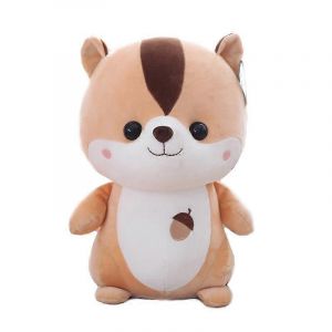 Peluche écureuil mignon, poupée douce, petite souris, animal, poupée de chiffon, cadeau pour enfants, super mignon pour les filles-brun - Neuf