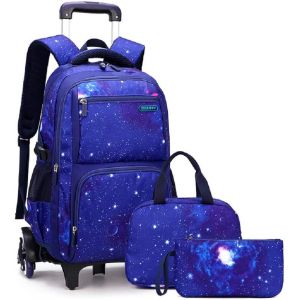 lbgwp60-CartableÀ Roulettes Fille Primaire Garcon Cartable A Roulette Fille Primaire Trolley Bag Garcon Sac À Dos Avec Roulettes Cartable Bagages Garçon Pour Enfant École Étudiant D'École Ados. - Neuf