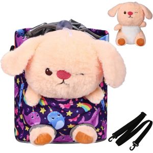 Panier De V&eacute;lo Enfant Avant Avec Peluche,Sac De V&eacute;lo &Eacute;tanche Avec Bretelles,Sac Guidon Pour V&eacute;lo Enfant Tricycle Trottinette.[O374] - Neuf