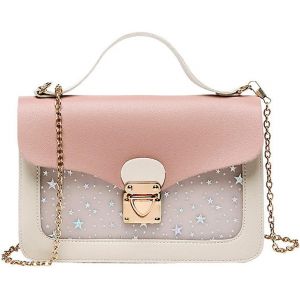 KALANKA-Sac &agrave; Bandouli&egrave;re Femme,Sac Bandouli&egrave;re Tendance, Petite Cha&icirc;ne Sacoche Besace Port&eacute; Main Epaule Crossbody Sac &agrave; Main T&eacute;l&eacute;phone Shoulder Bag, pour Enfants, Femme, Filles - Neuf