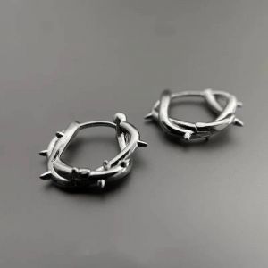 Hiphop Punk Épine Boucles D'oreilles Pour Homme Femmes Classique Piercing Oreille Cartilage Tragus Simple Huggie Cerceau Rock Bijoux Cadeau,01 - Neuf
