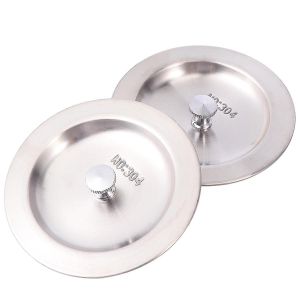 Lot De 2 Bouchons D'&eacute;vacuation En Acier Inoxydable Avec Joint En Silicone Pour Cuisine Et Salle De Bain - Neuf