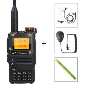 Quansheng talkie-walkie bande aérienne 50-600MHz HF RX UV-K5(8) 136-600MHz UHF VHF TX FM brouilleur NoAA fréquence Scan copie DTMF Radio - Type HT MIC 771 add-EURO - Neuf